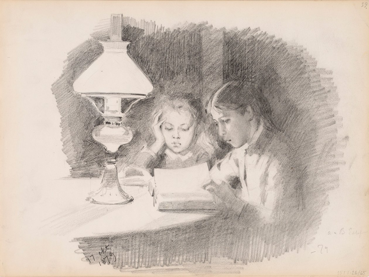 Zonder titel door Albert Edelfelt