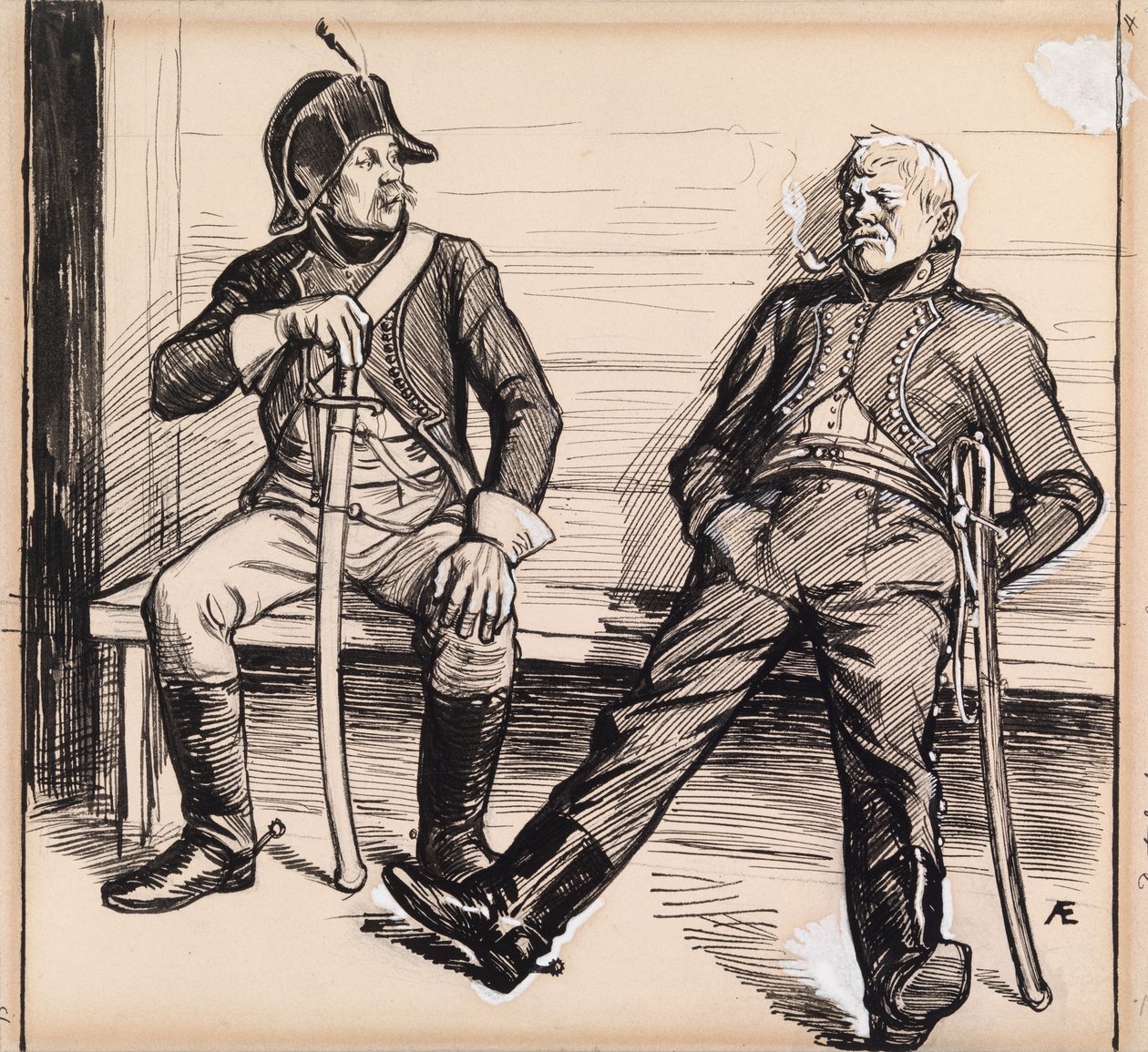Zonder titel door Albert Edelfelt