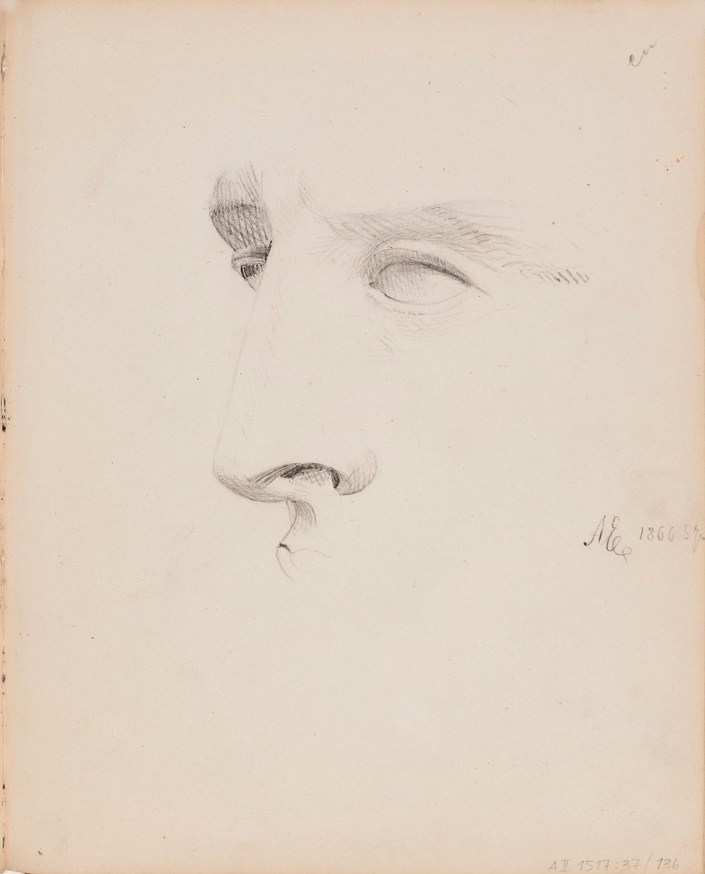Zonder titel door Albert Edelfelt