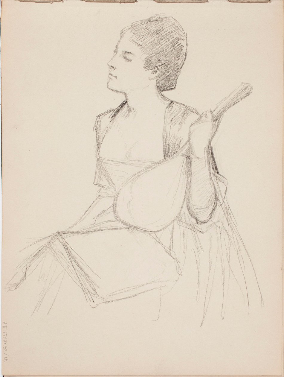 Zonder titel door Albert Edelfelt