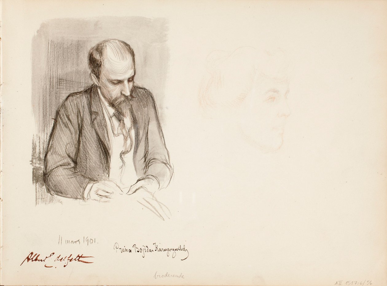 Zonder titel door Albert Edelfelt