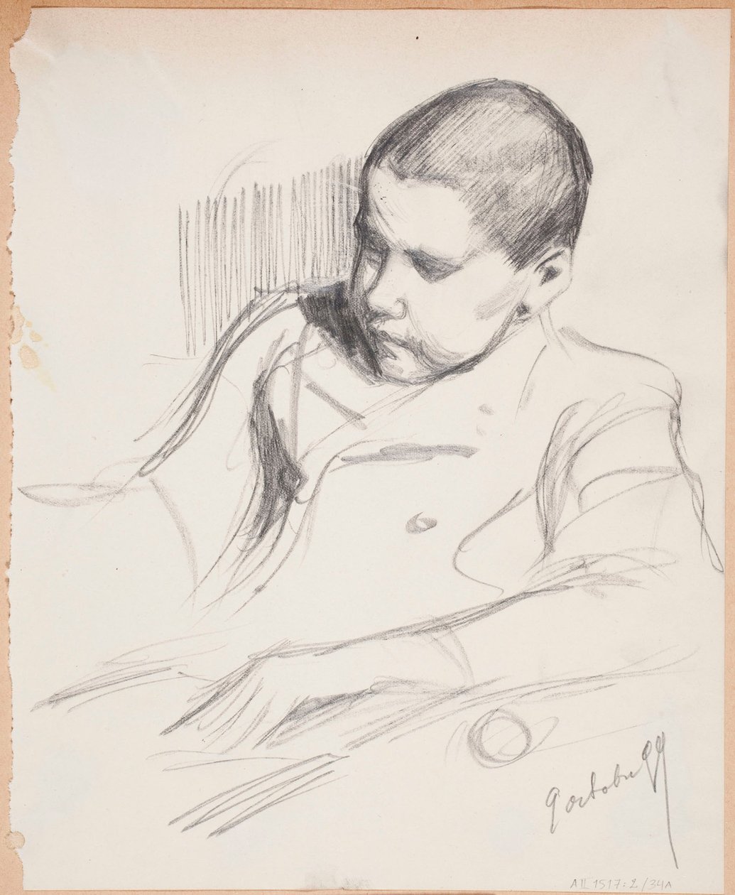 Zonder titel door Albert Edelfelt