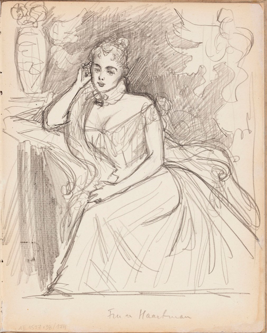Zonder titel door Albert Edelfelt