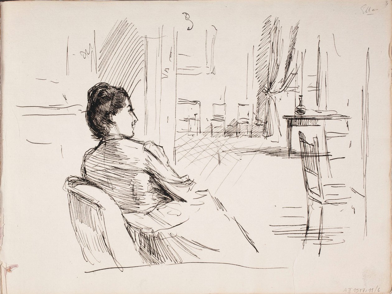 Zonder titel door Albert Edelfelt