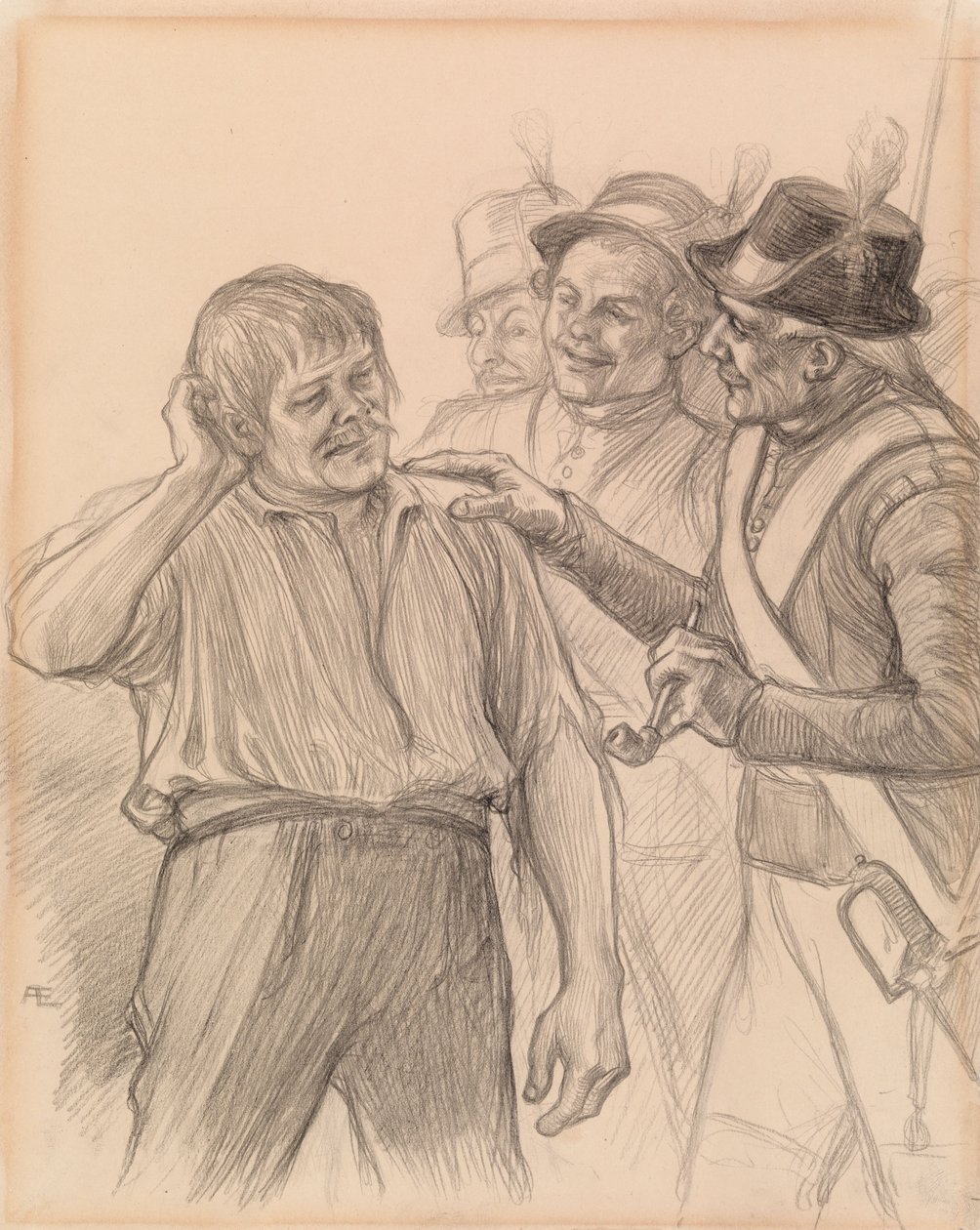 Zonder titel door Albert Edelfelt