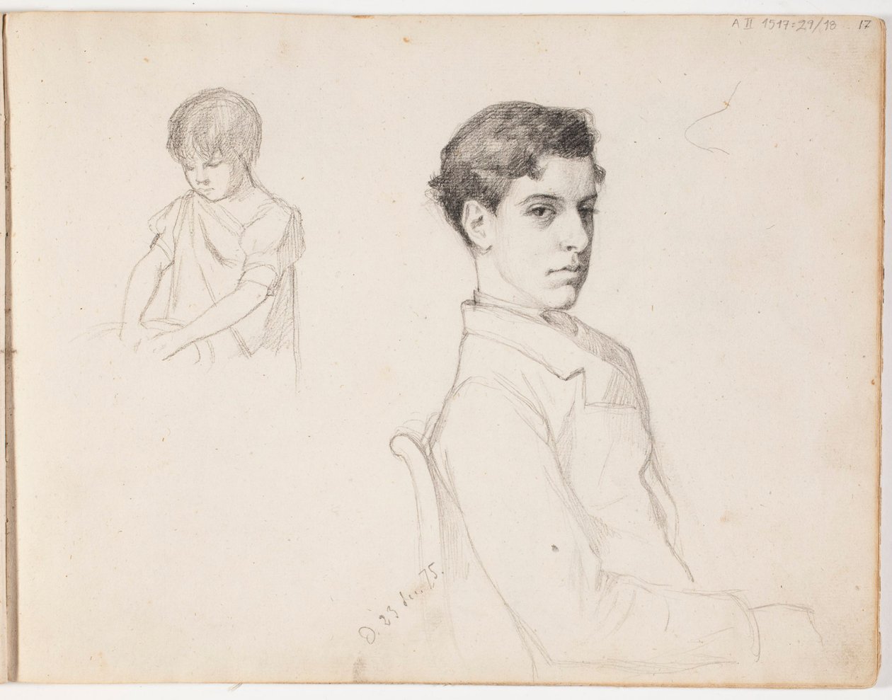 Zonder titel door Albert Edelfelt