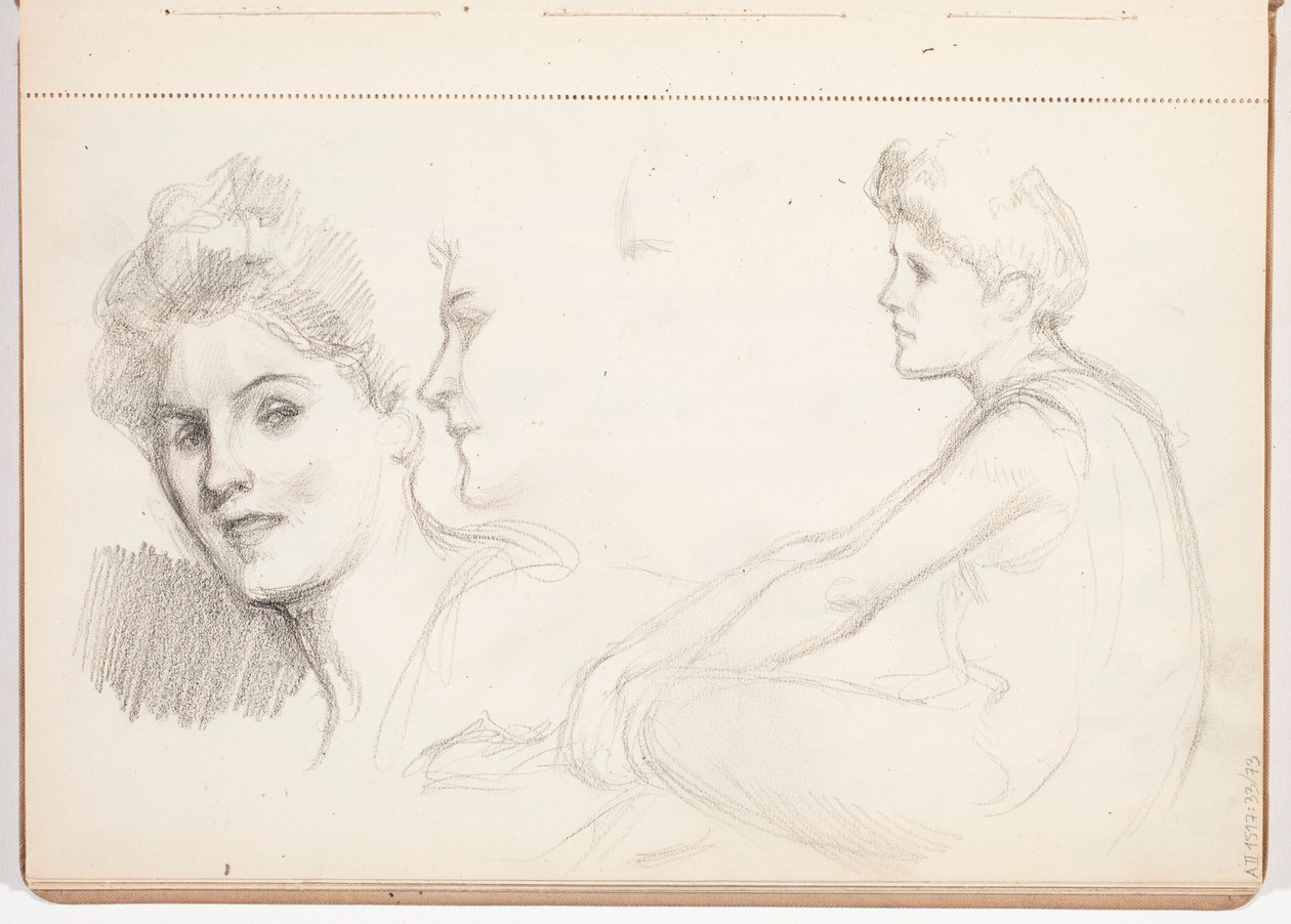 Zonder titel door Albert Edelfelt