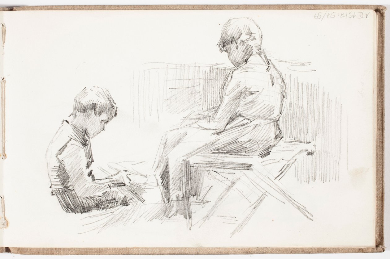 Zonder titel door Albert Edelfelt