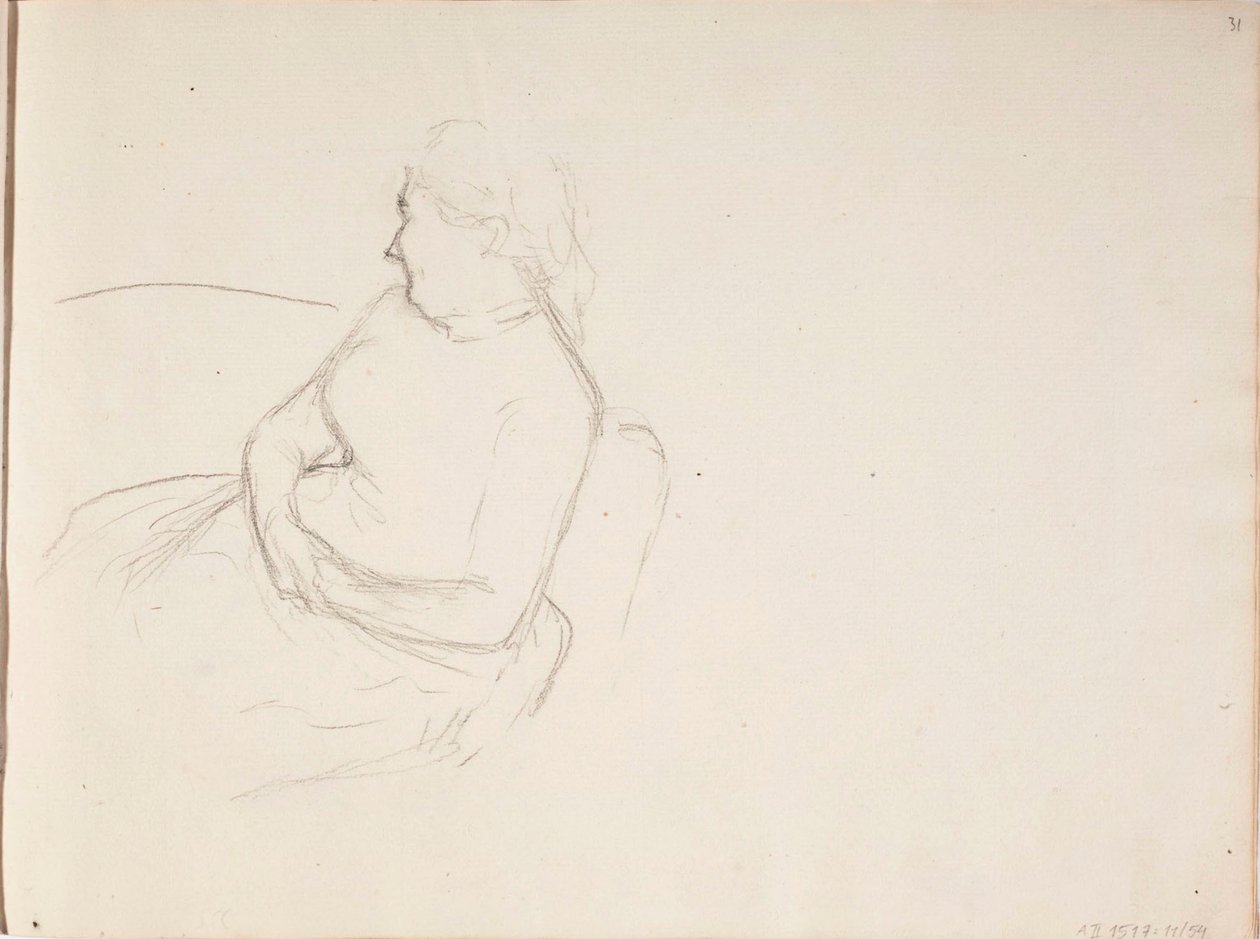 Zonder titel door Albert Edelfelt