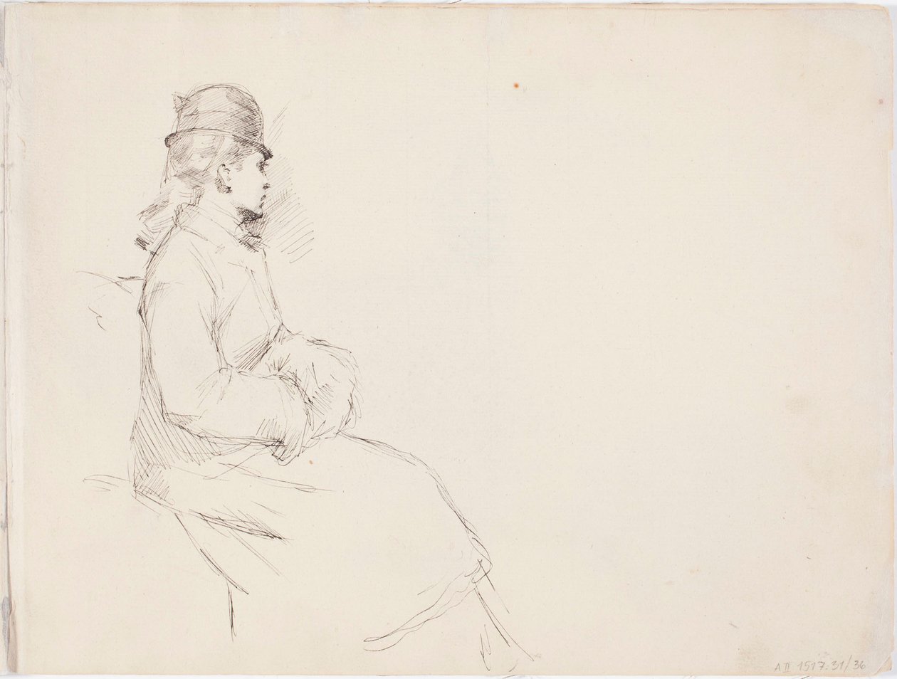 Zonder titel door Albert Edelfelt