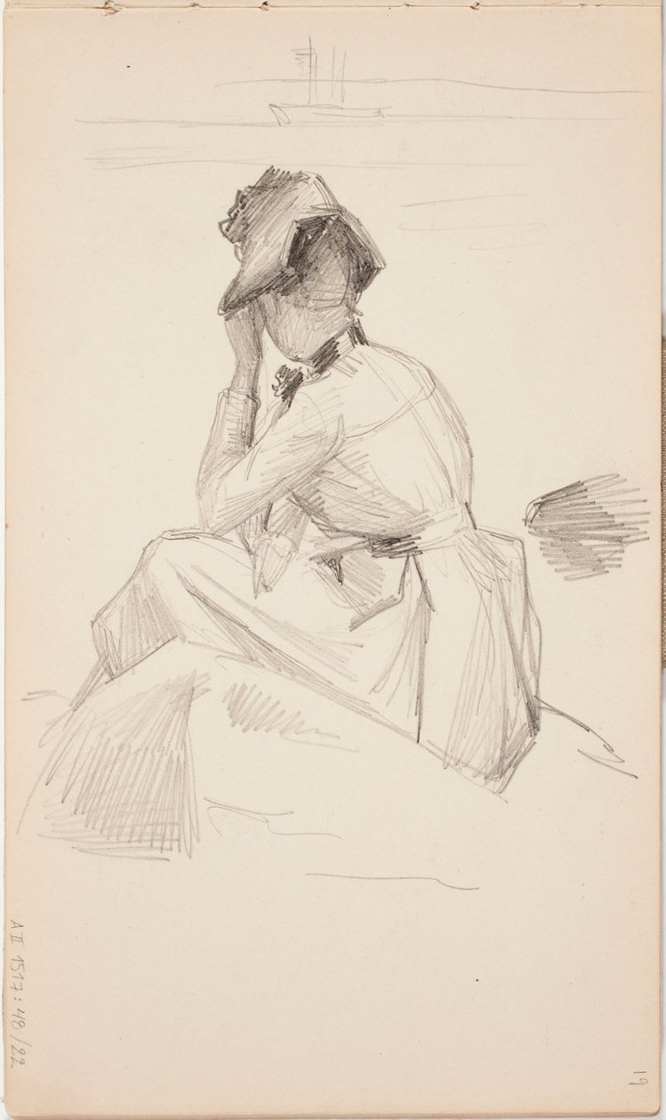 Zonder titel door Albert Edelfelt