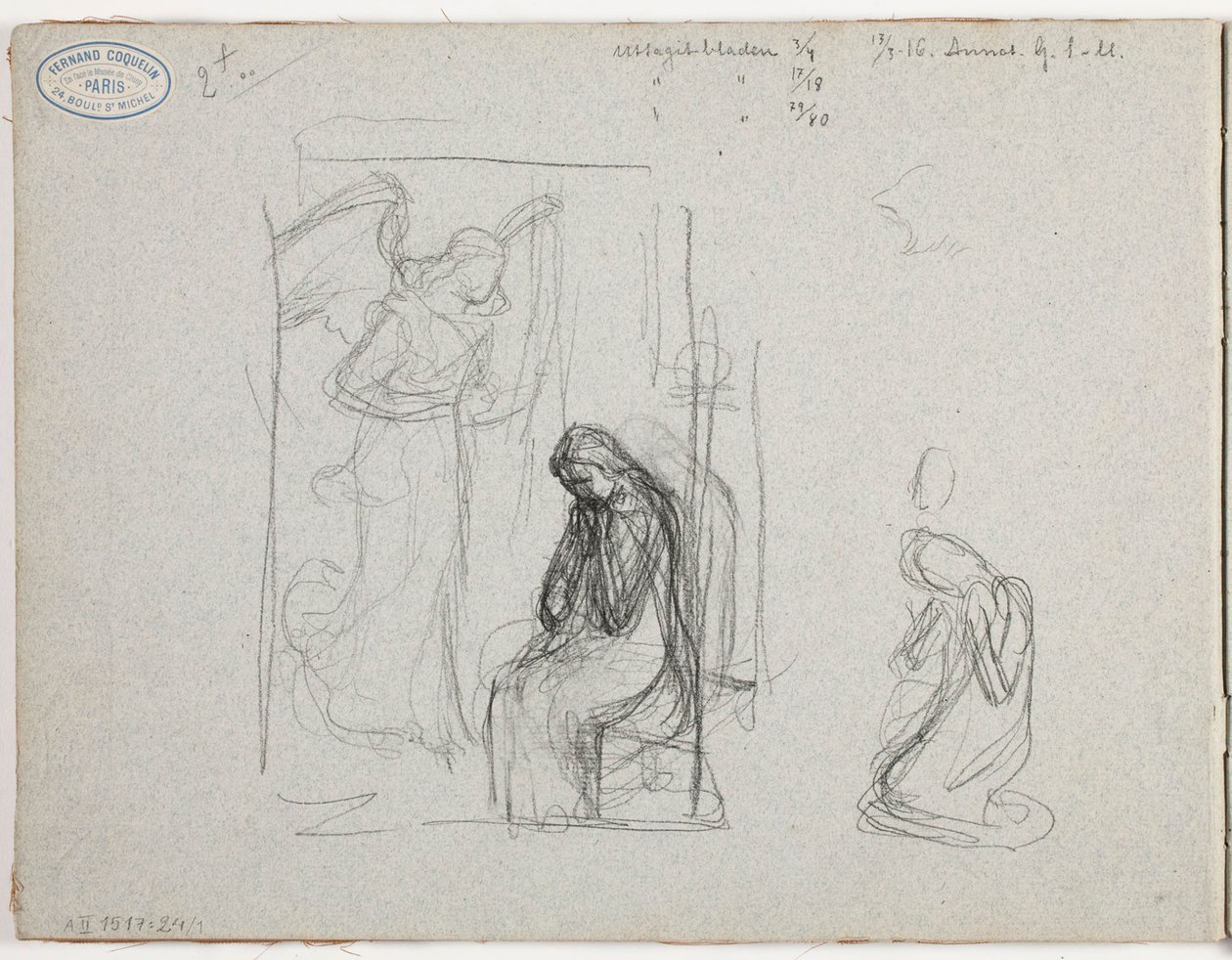Zonder titel door Albert Edelfelt