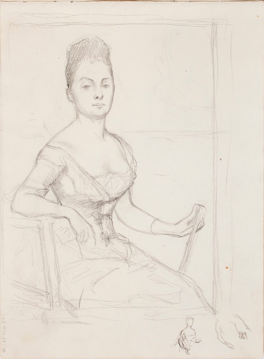 Zonder titel door Albert Edelfelt