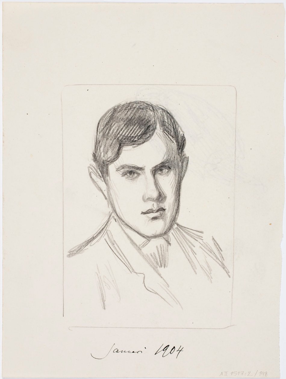 Zonder titel door Albert Edelfelt
