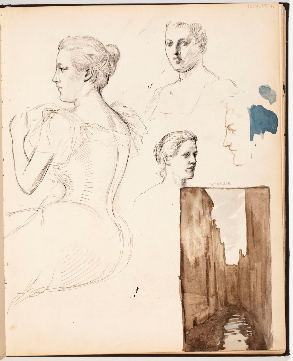 Zonder titel door Albert Edelfelt