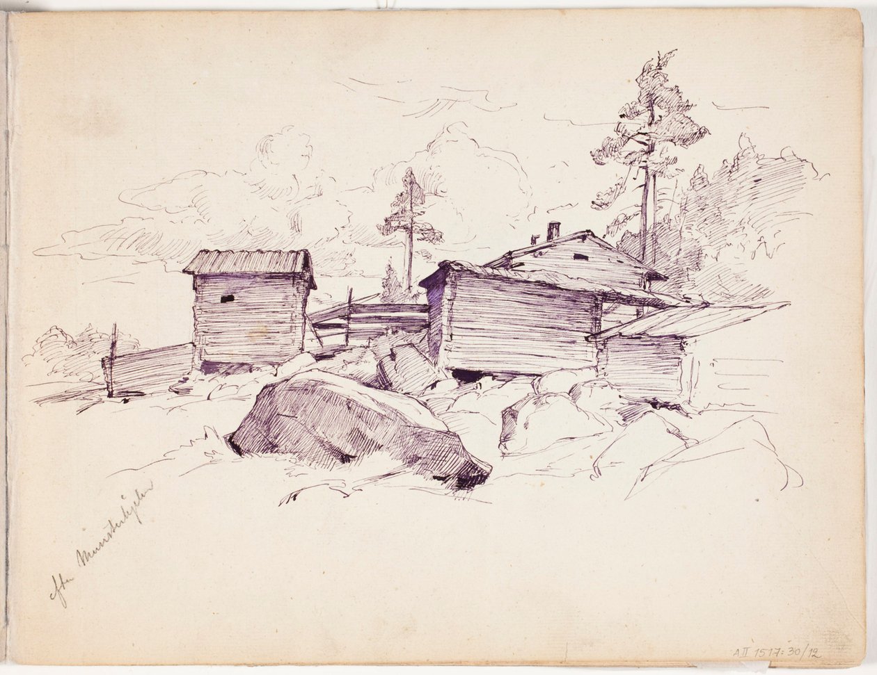 Zonder titel door Albert Edelfelt