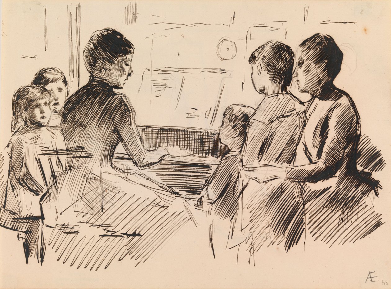 Zonder titel door Albert Edelfelt