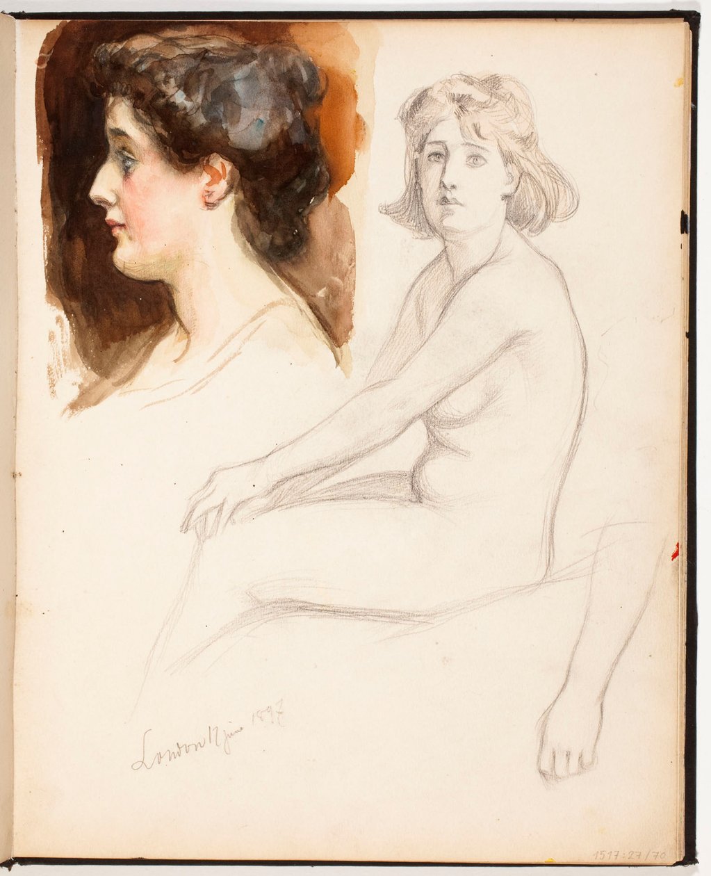 Zonder titel door Albert Edelfelt