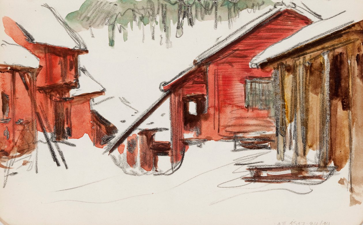 Zonder titel door Albert Edelfelt