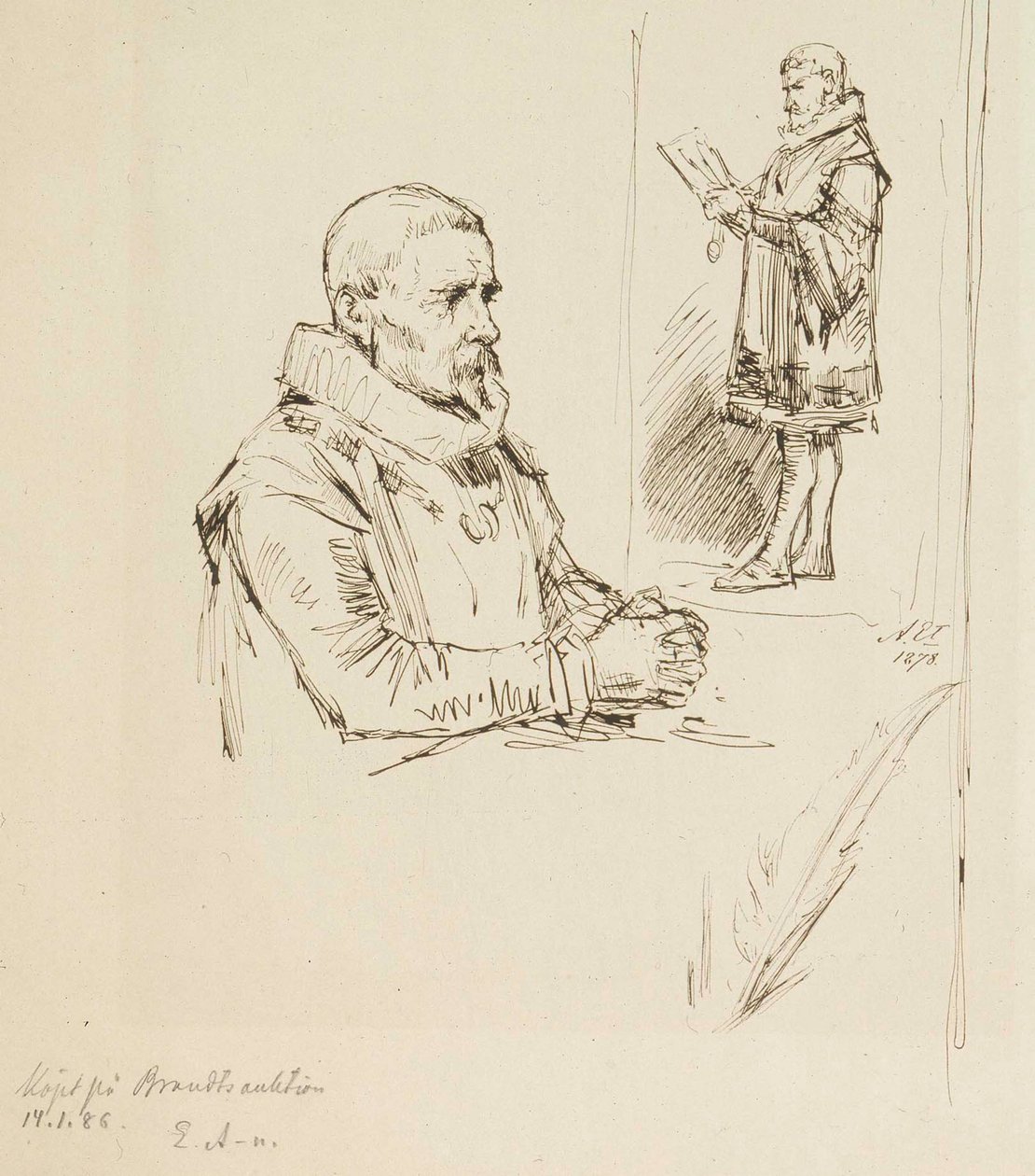 Zonder titel door Albert Edelfelt