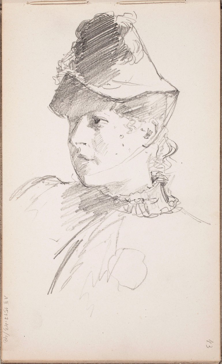 Zonder titel door Albert Edelfelt
