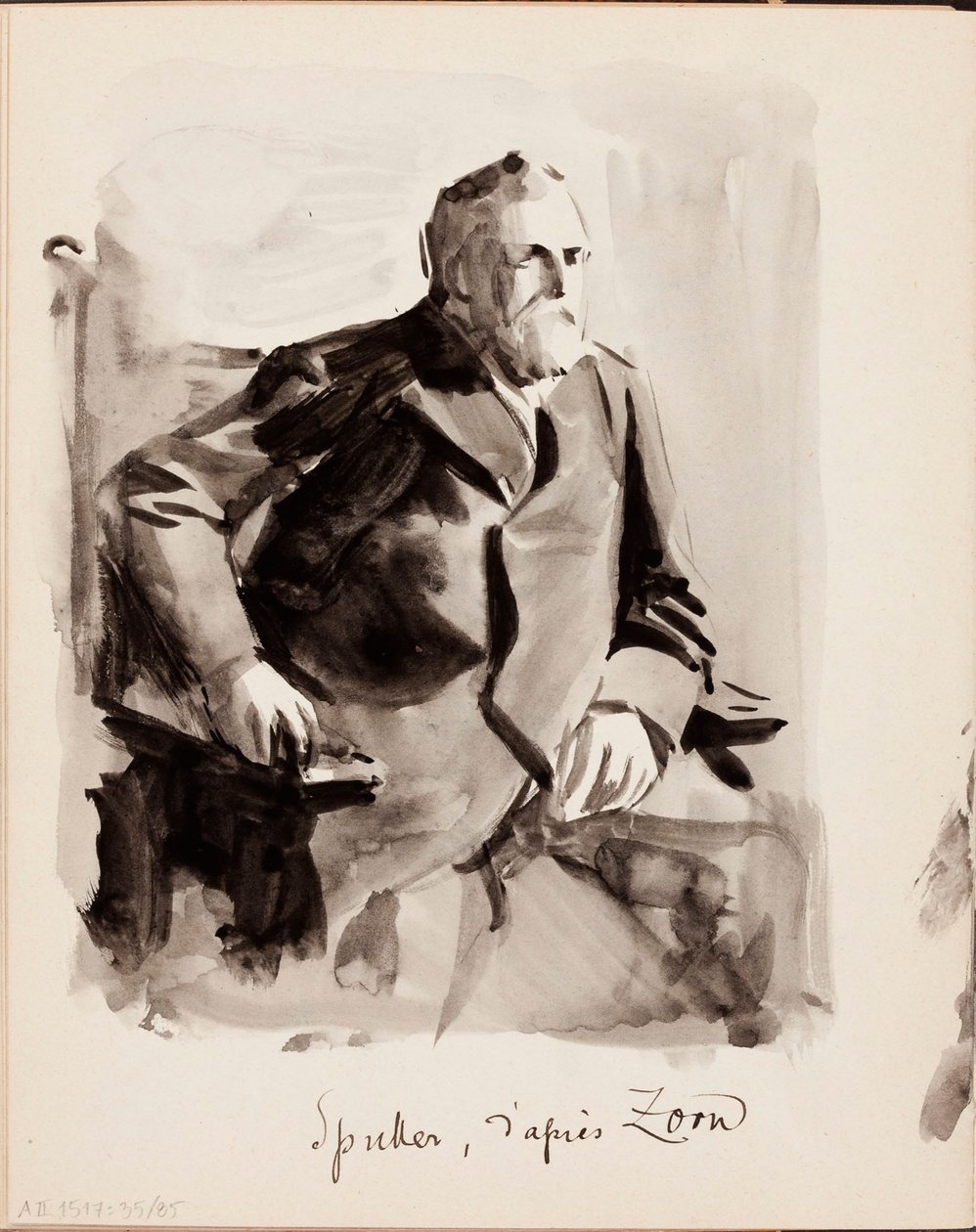 Zonder titel door Albert Edelfelt