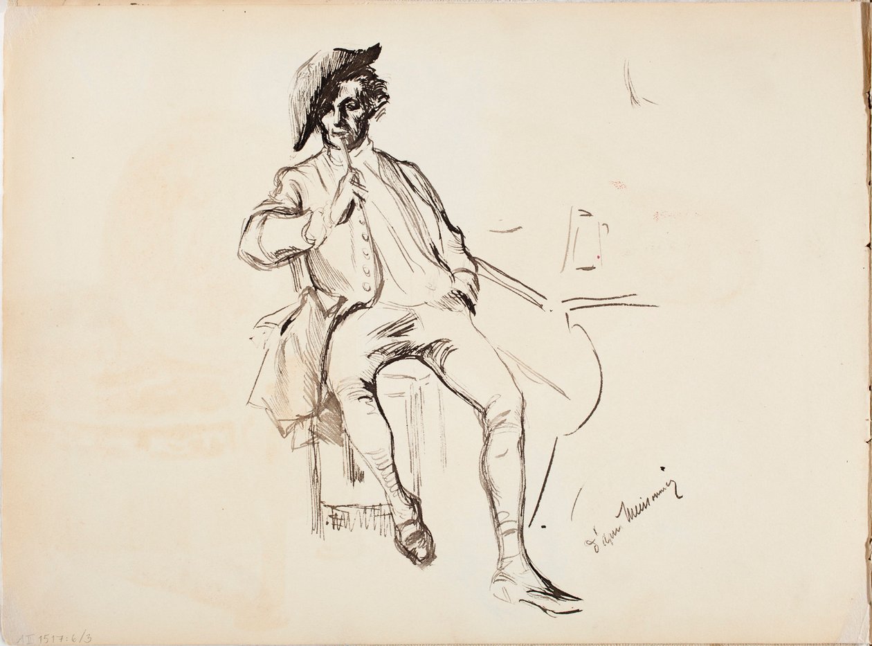 Zonder titel door Albert Edelfelt