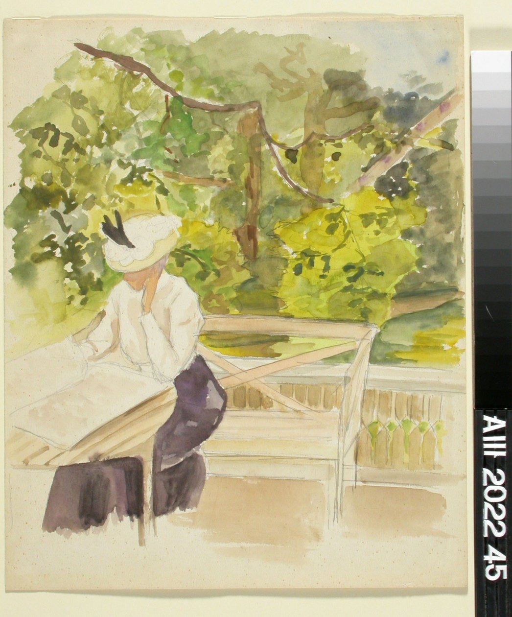 Zonder titel door Albert Edelfelt