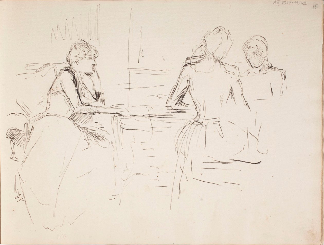 Zonder titel door Albert Edelfelt