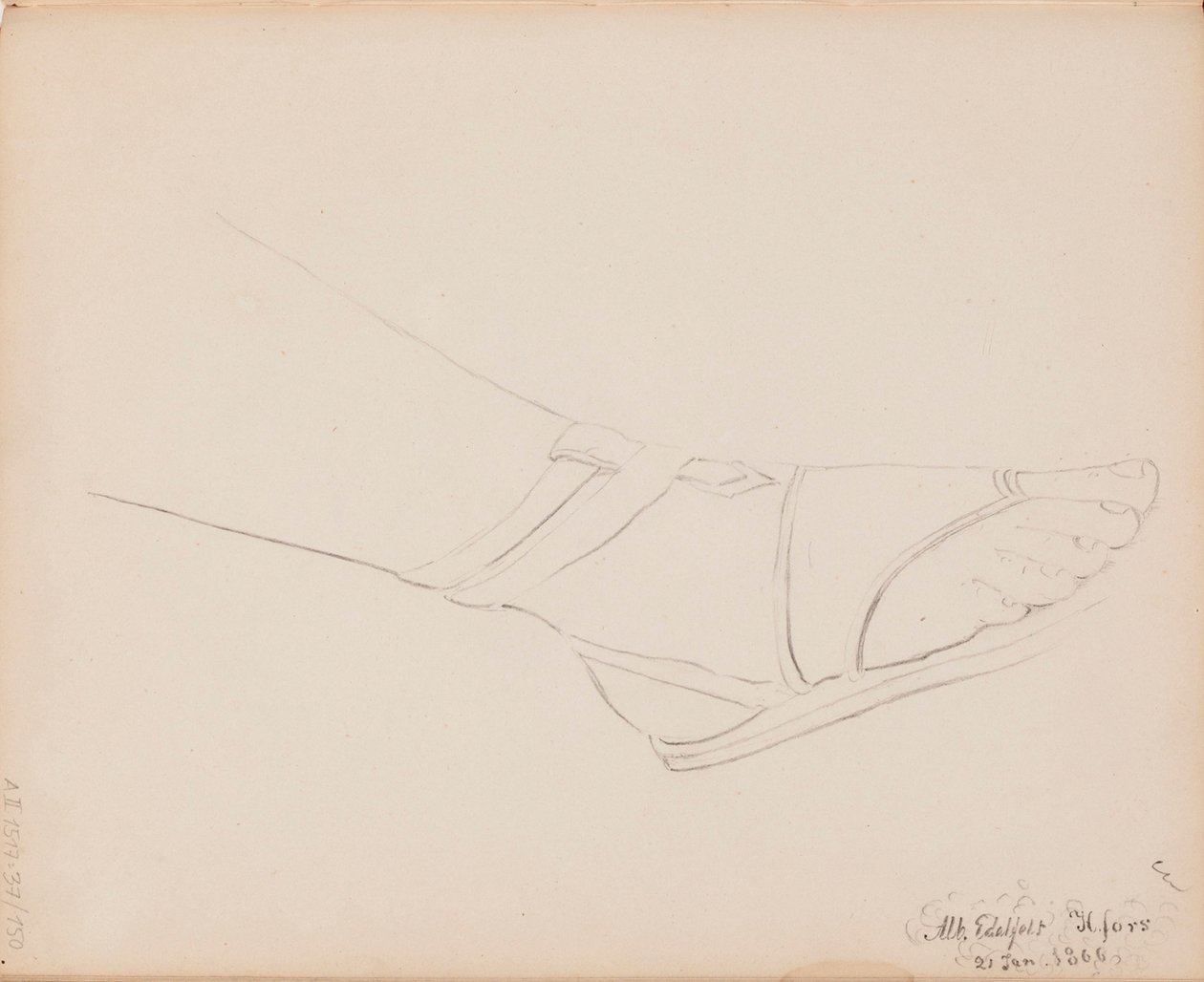 Zonder titel door Albert Edelfelt