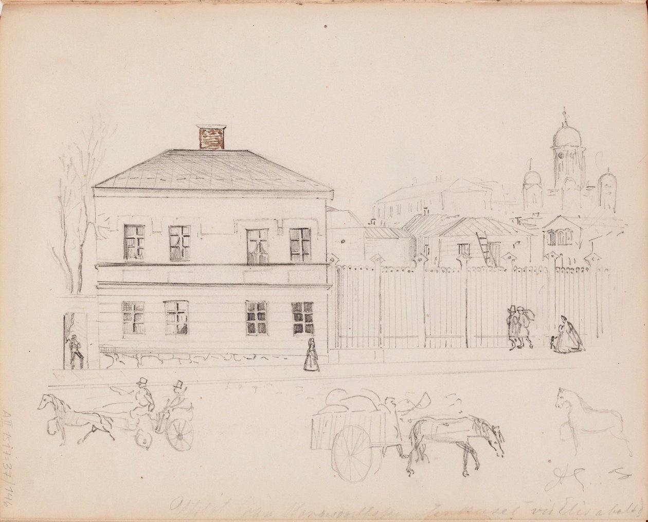 Zonder titel door Albert Edelfelt