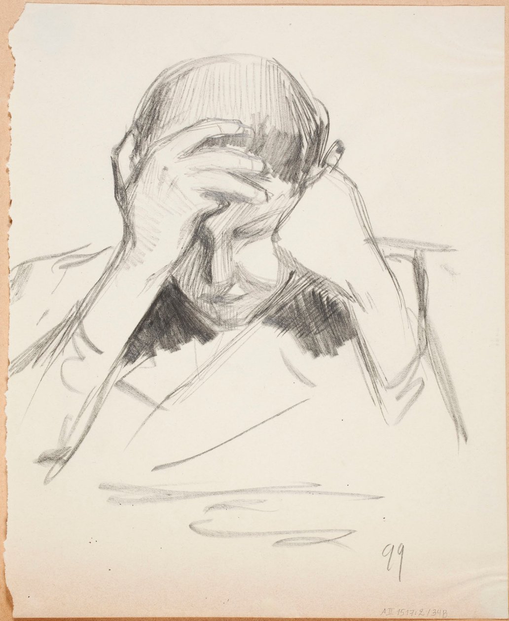 Zonder titel door Albert Edelfelt