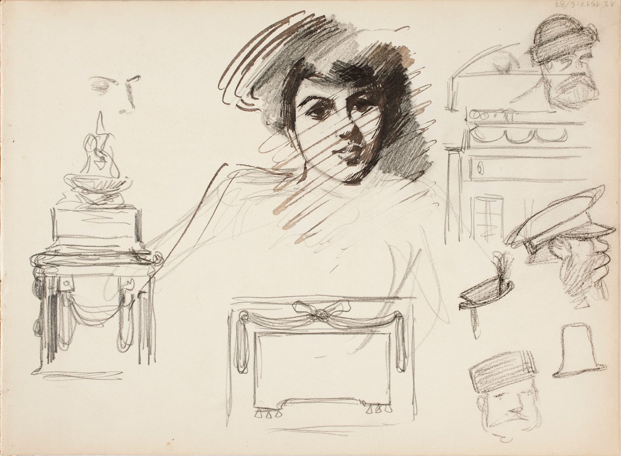 Zonder titel door Albert Edelfelt
