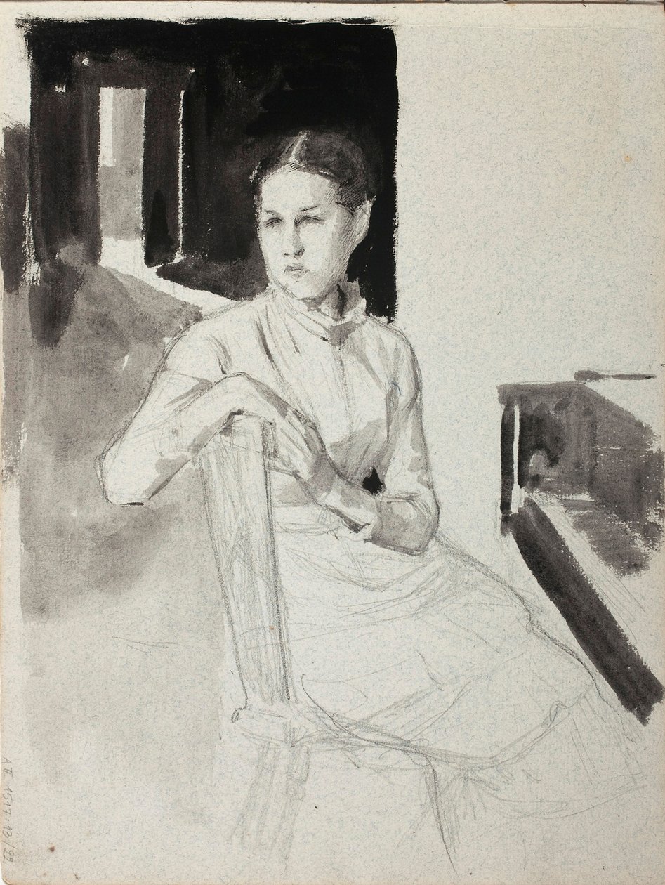Zonder titel door Albert Edelfelt
