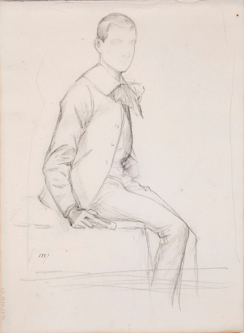 Zonder titel door Albert Edelfelt