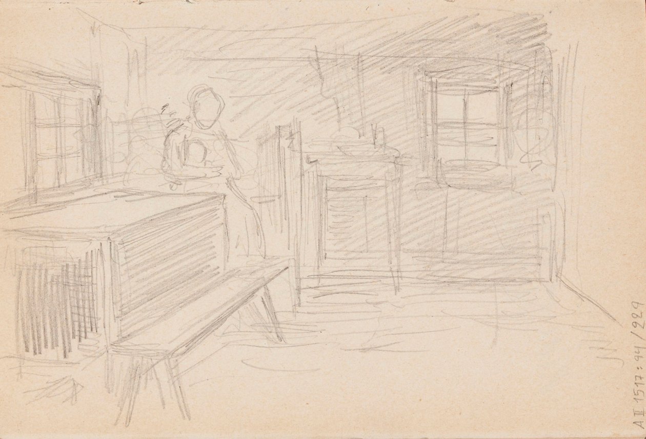 Zonder titel door Albert Edelfelt