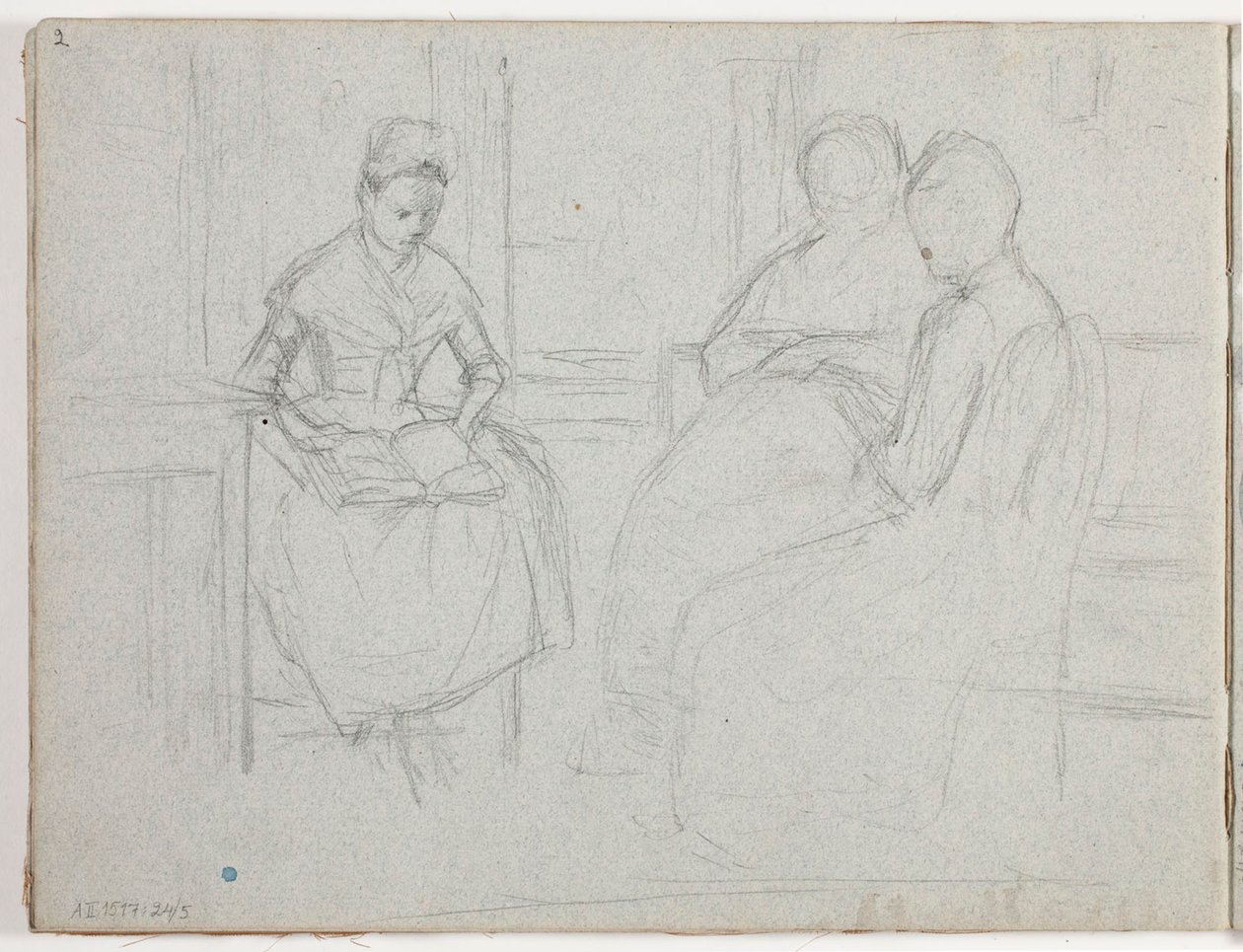 Zonder titel door Albert Edelfelt