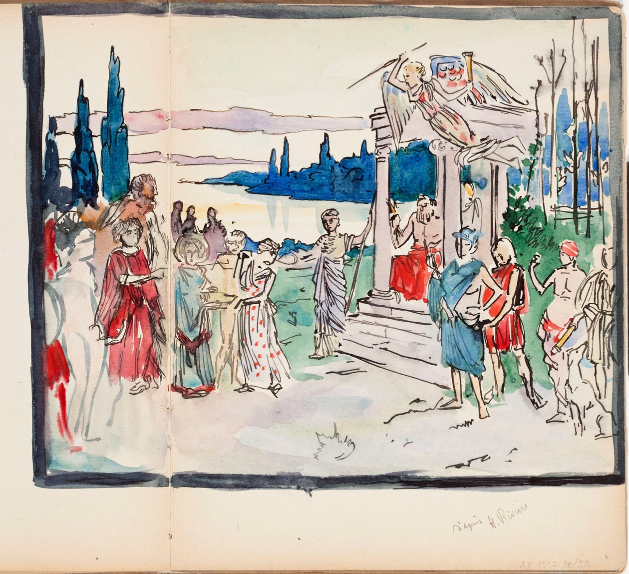 Zonder titel door Albert Edelfelt