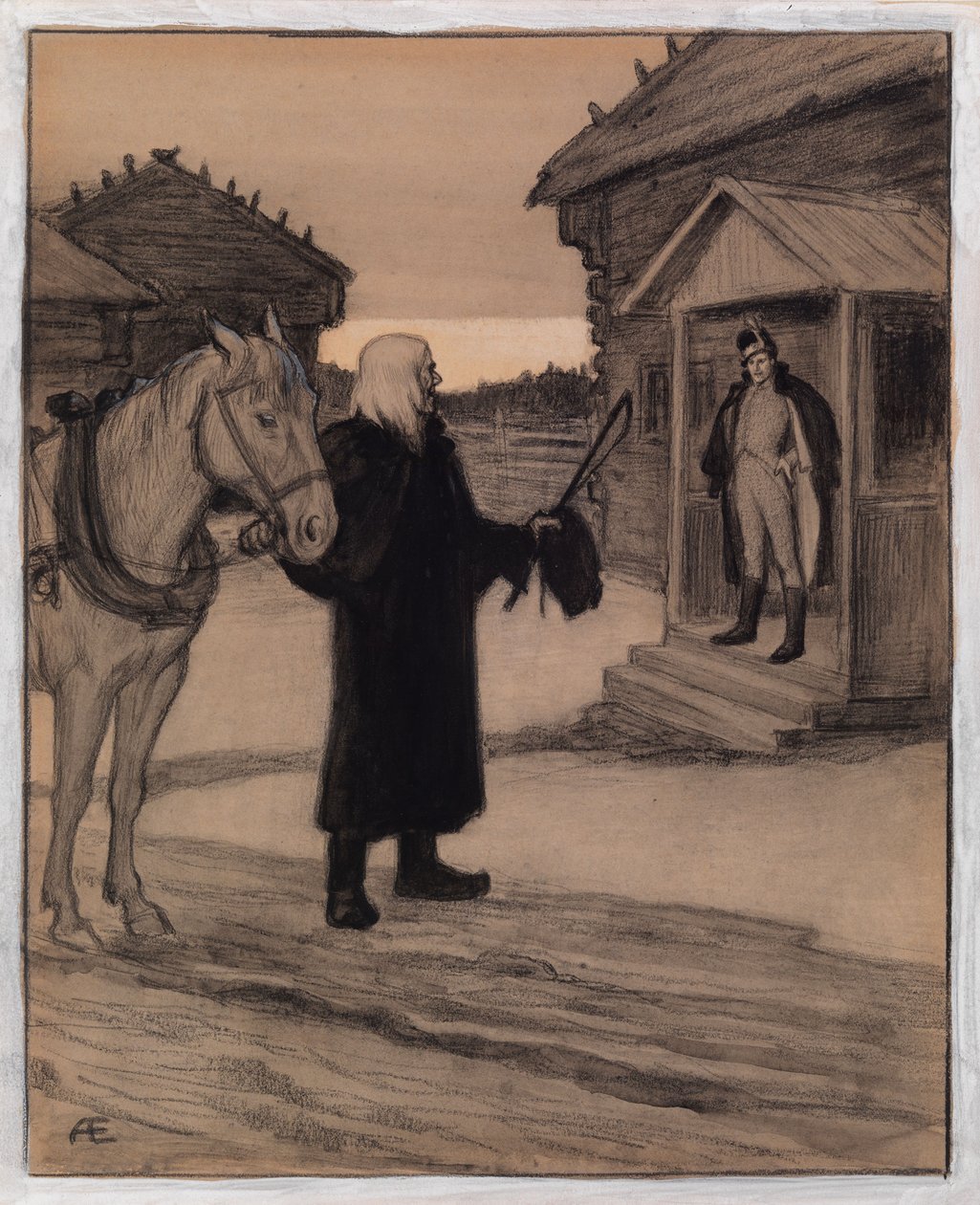 Zonder titel door Albert Edelfelt