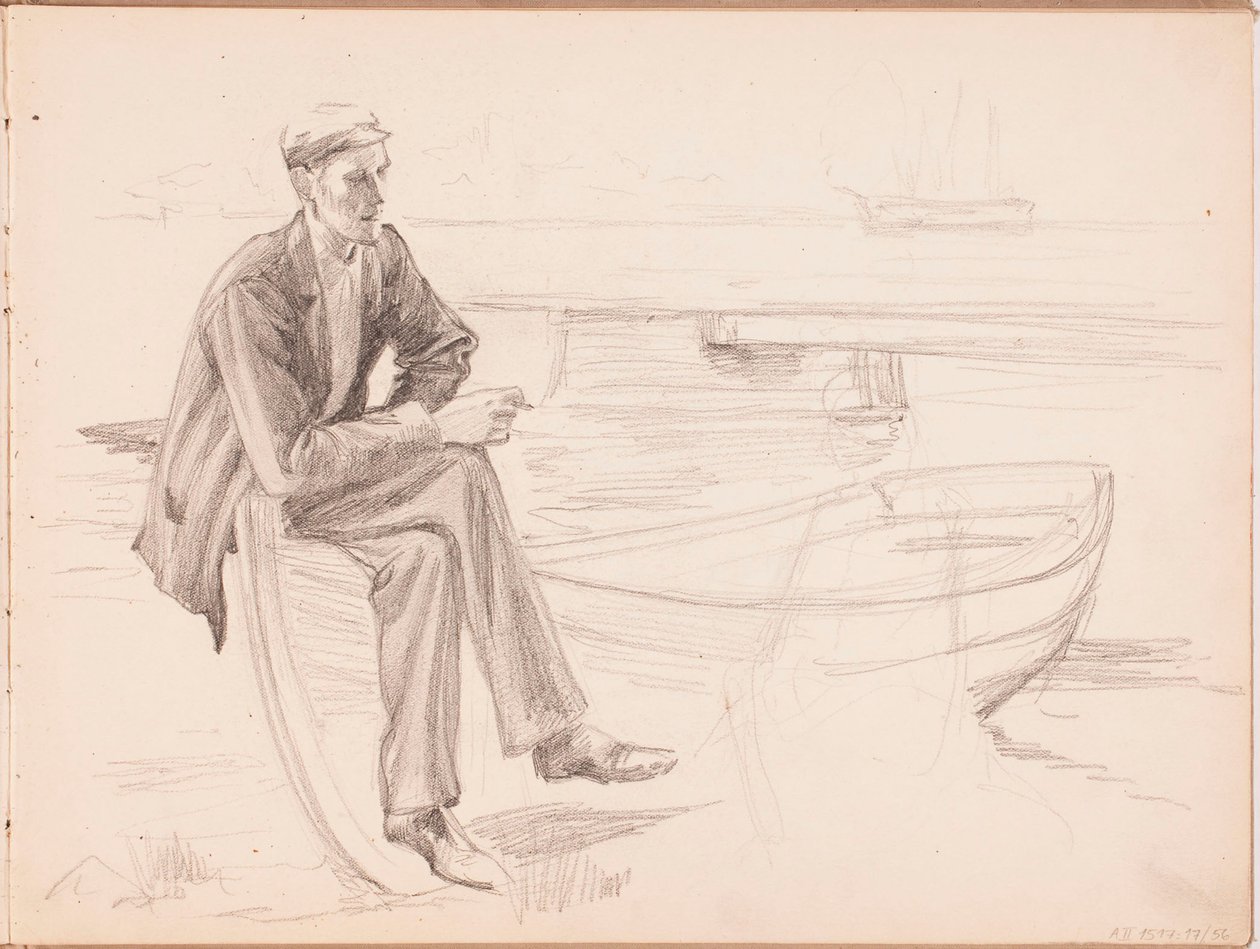 Zonder titel door Albert Edelfelt