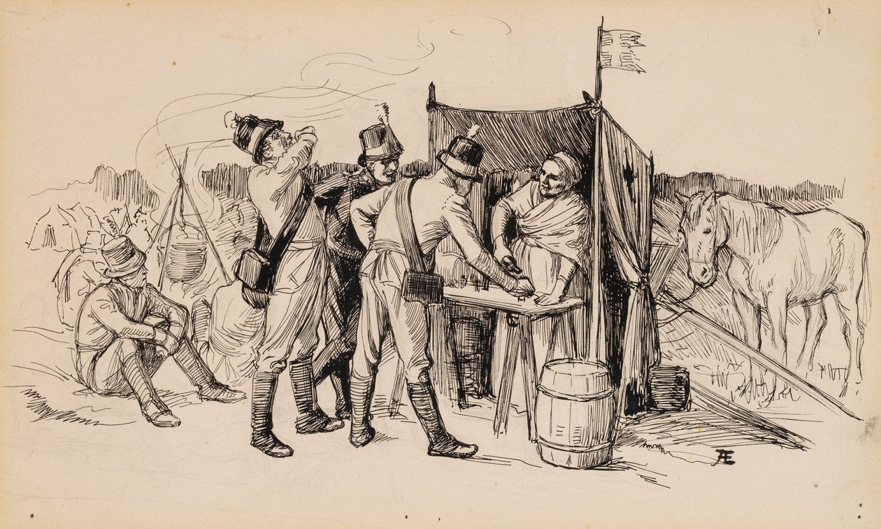 Zonder titel door Albert Edelfelt