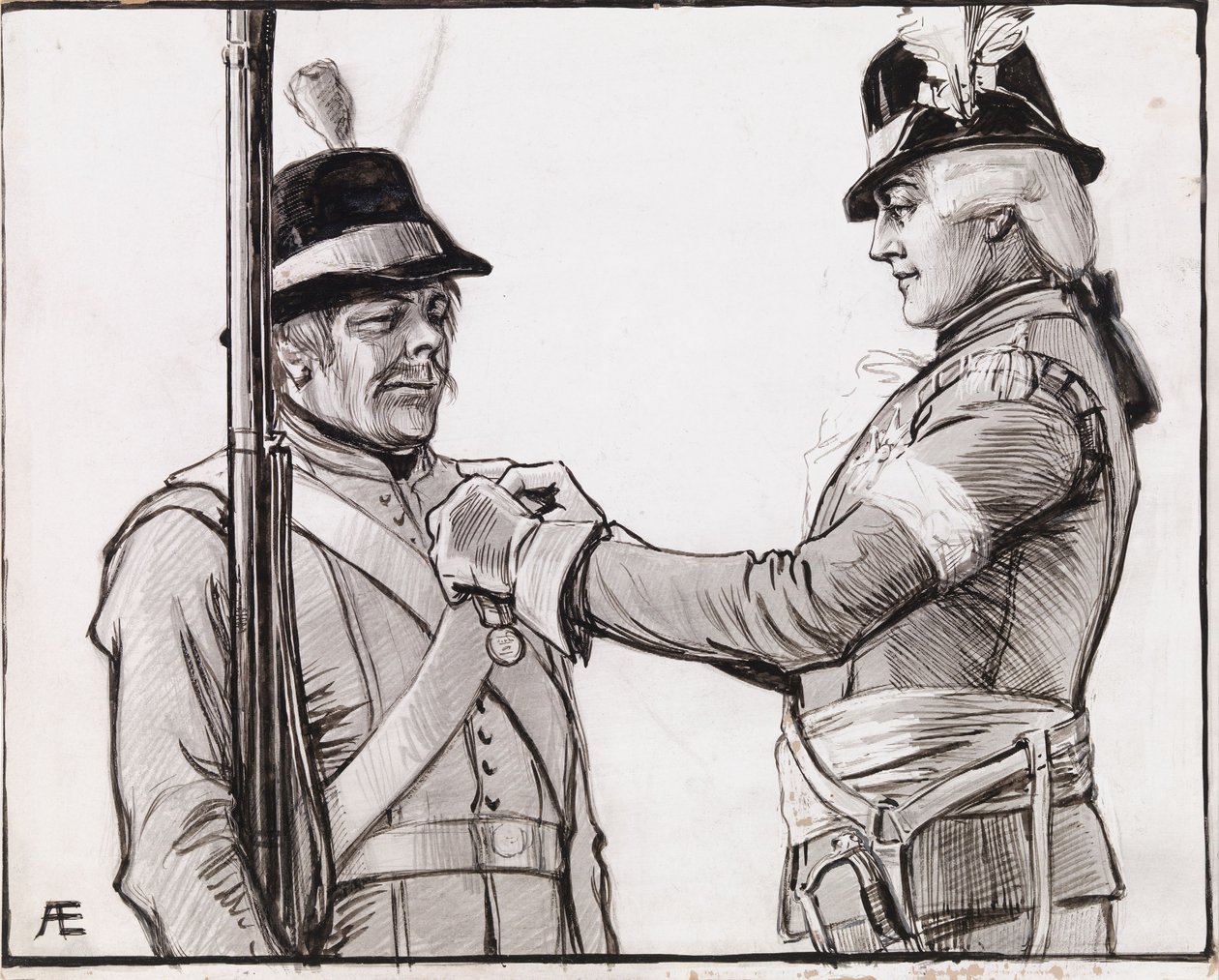 Zonder titel door Albert Edelfelt