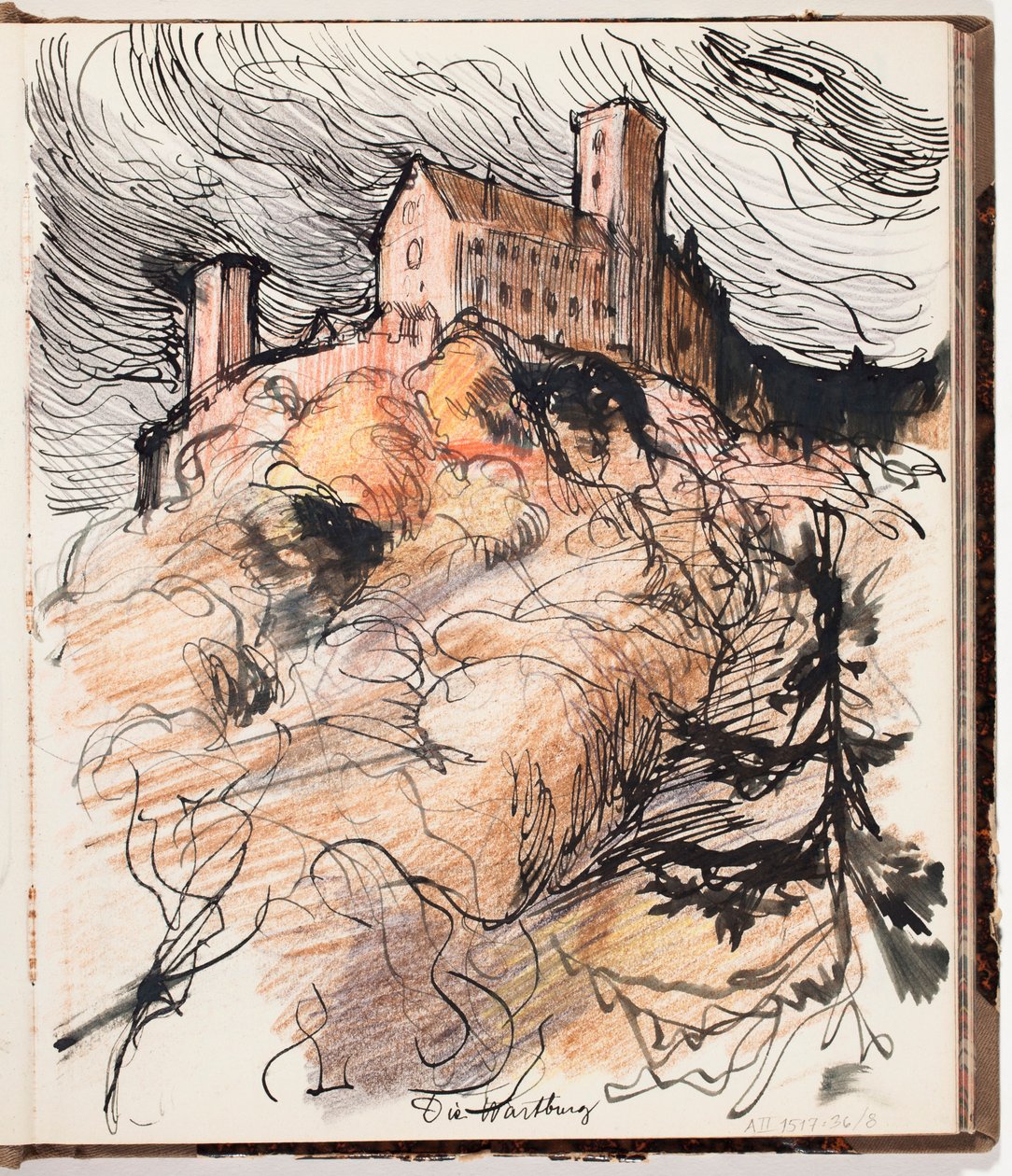 Kasteel Wartburg door Albert Edelfelt
