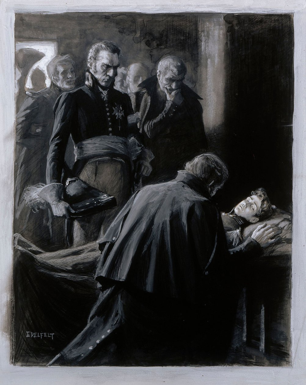 Wilhelm von Schwerin, illustratie voor „Finland in de 19e eeuw“ door Albert Edelfelt