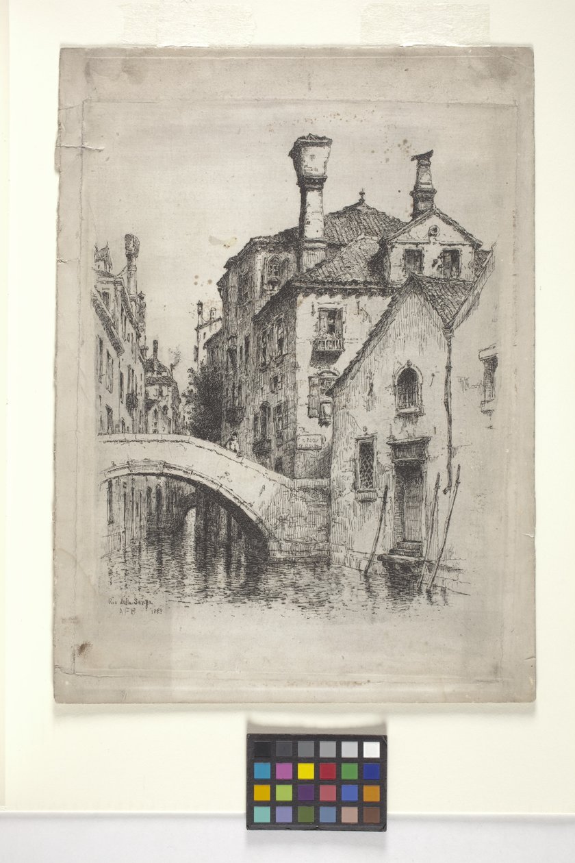 Rio Della Senza, Venetië door Albert Fitch Bellows
