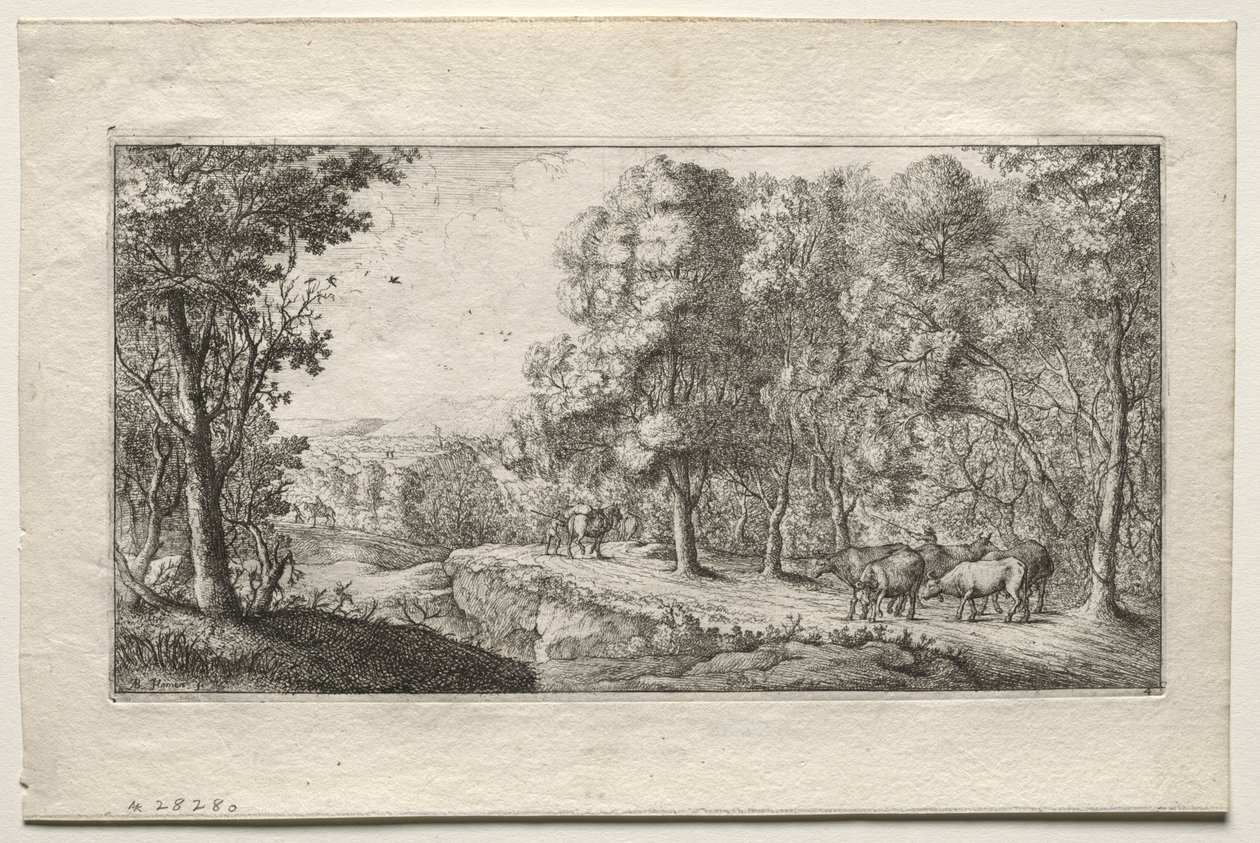 De Weg aan de Rand van het Bos door Albert Flamen