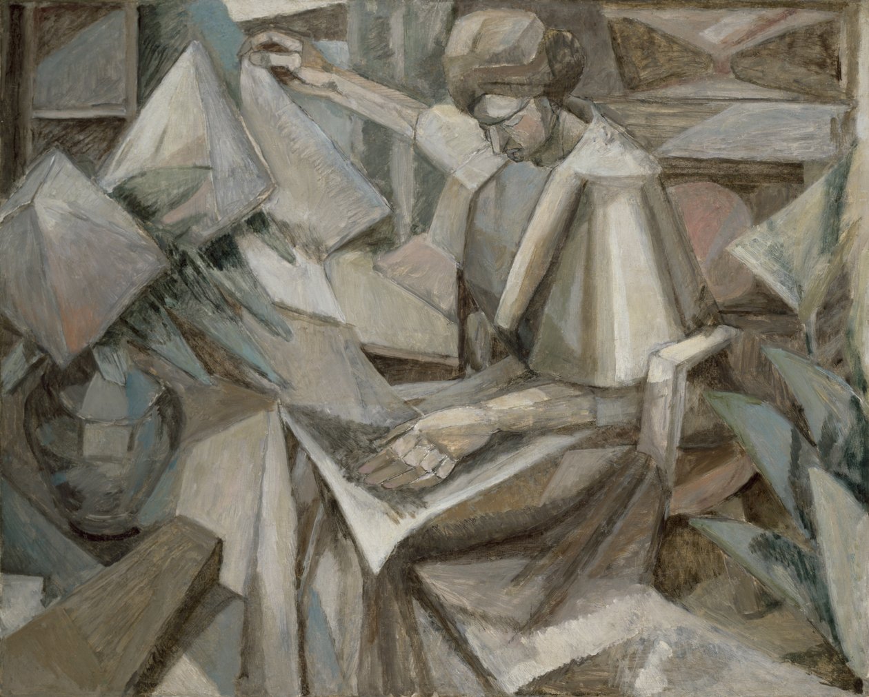 Vrouw met Phlox door Albert Gleizes