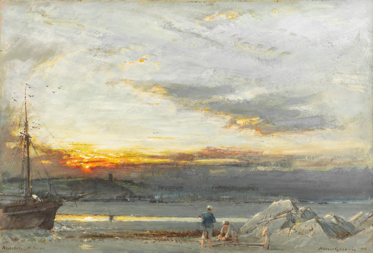 Appledore, N Devon door Albert Goodwin
