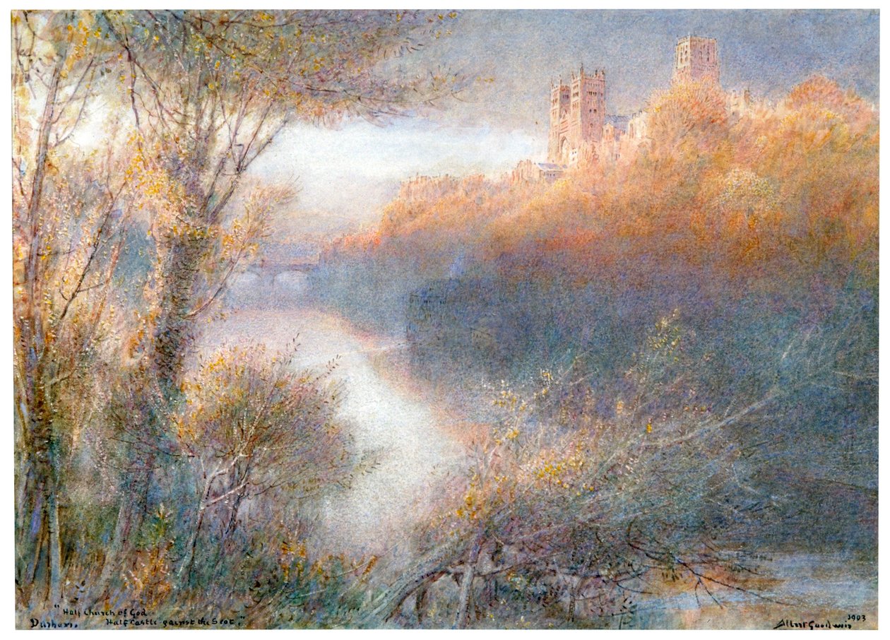 Durham Kathedraal, 1903 door Albert Goodwin