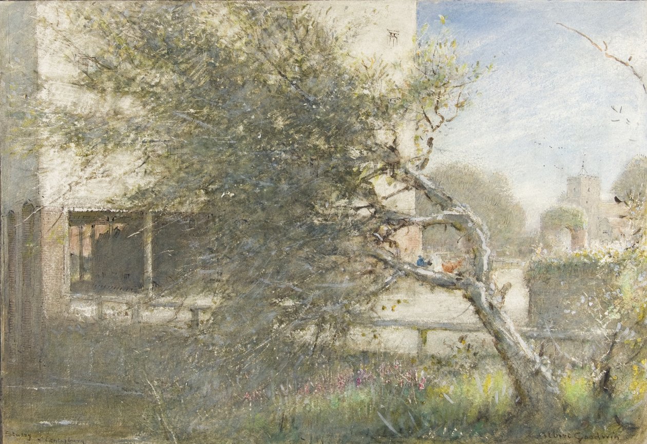 Sturry bij Canterbury door Albert Goodwin